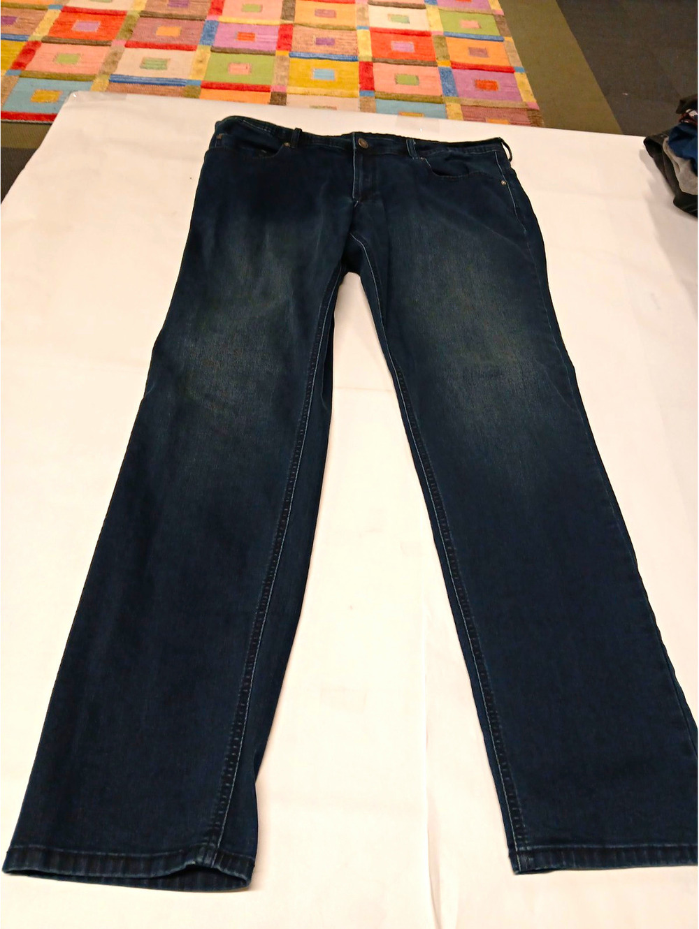 Buffalo David Axel Slim Stretch Dark Blue Denim Jeans Size 40x34